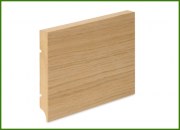 MDF skirting board veneered with oak veneer lacquered 150 * 16 R1 PLUS - moisture resistant